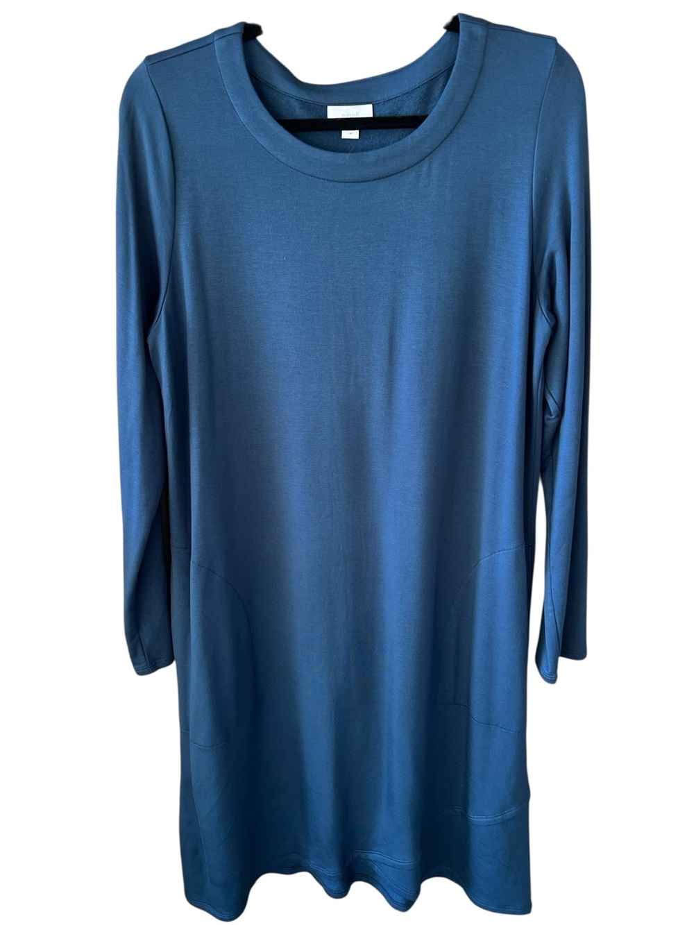 J.Jill Pure Jill Sz M Essential Dark Blue Long Sleeve  Shift Dress